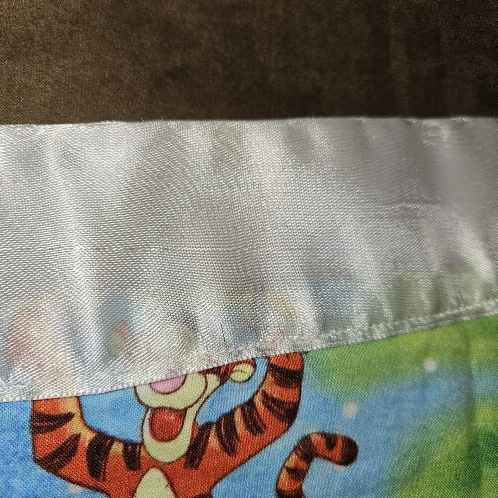 Disney Winnie Pooh Handmade Lovey Satin Trim Fireflies Piglet Tigger Moon Stars